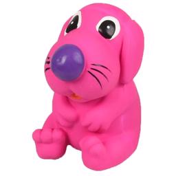 Flamingo Latex Pipleksak För Hunden Rosa Hund